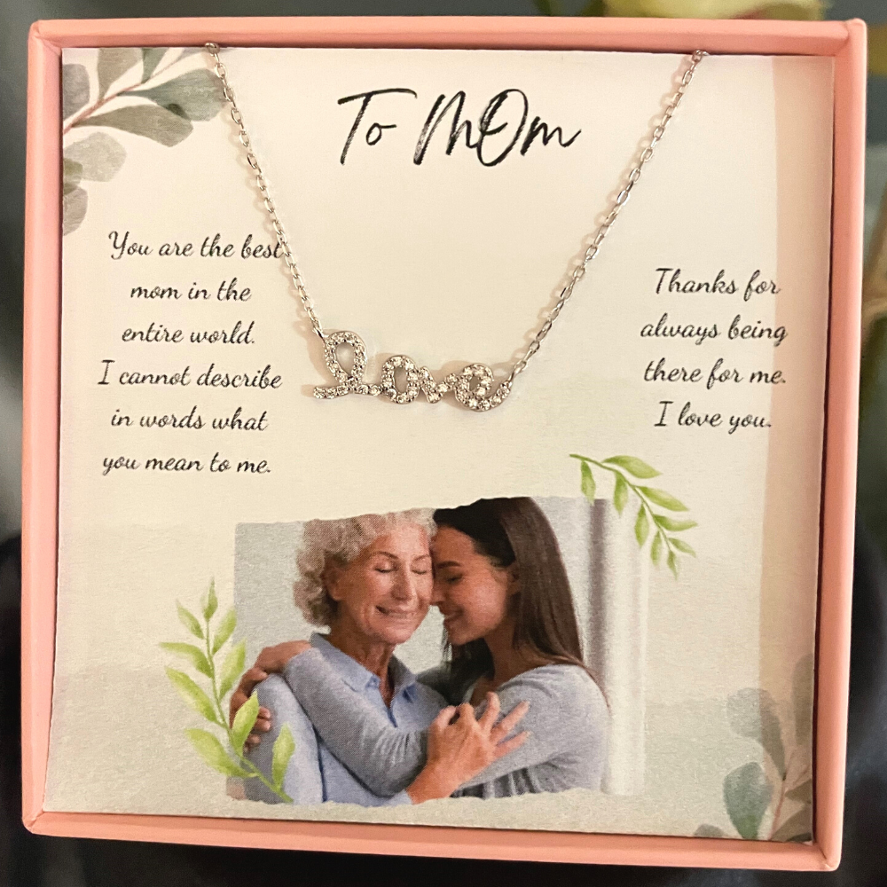 Love Word Sterling Silver Necklace