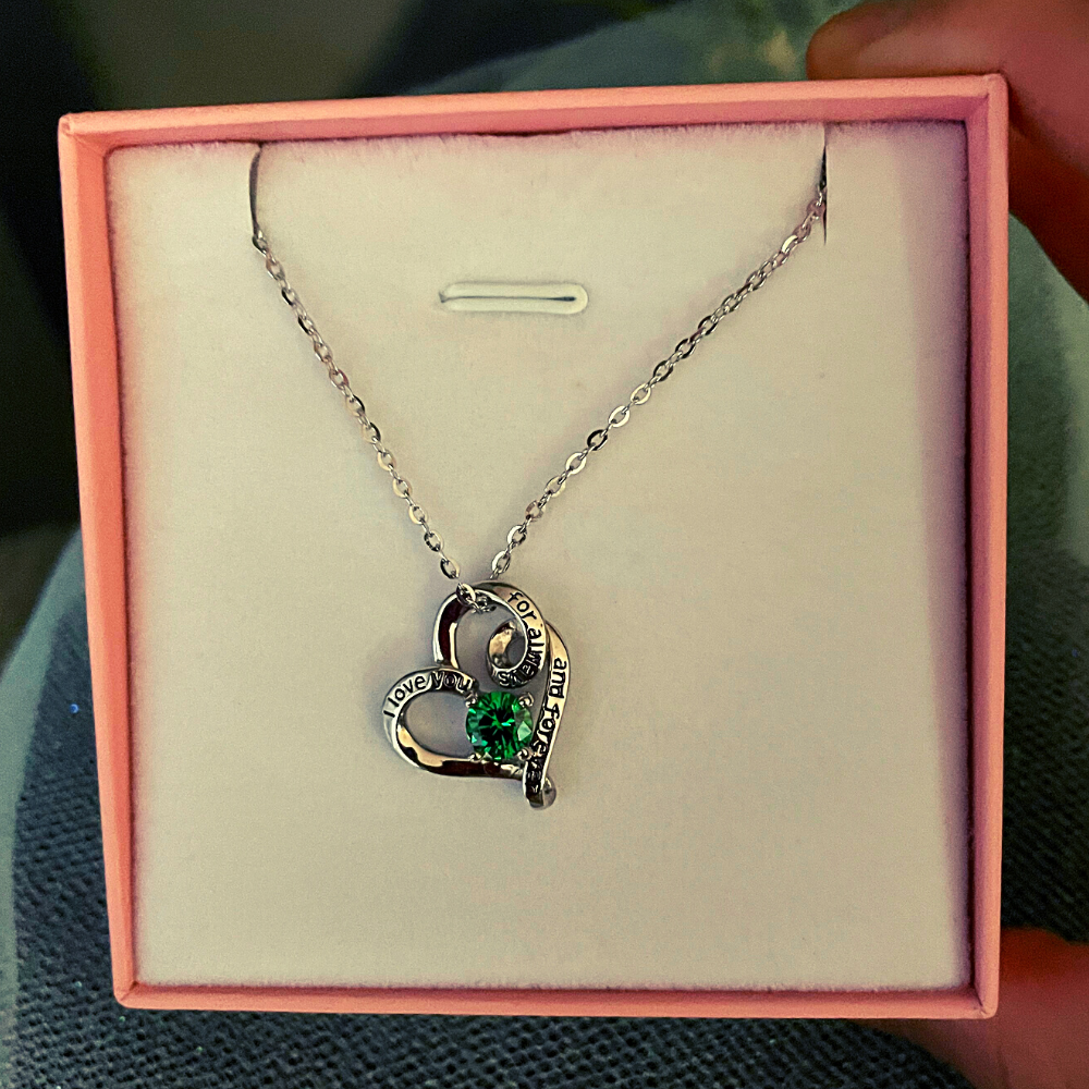 Birthstone - Always and Forever Sterling Silver Necklace