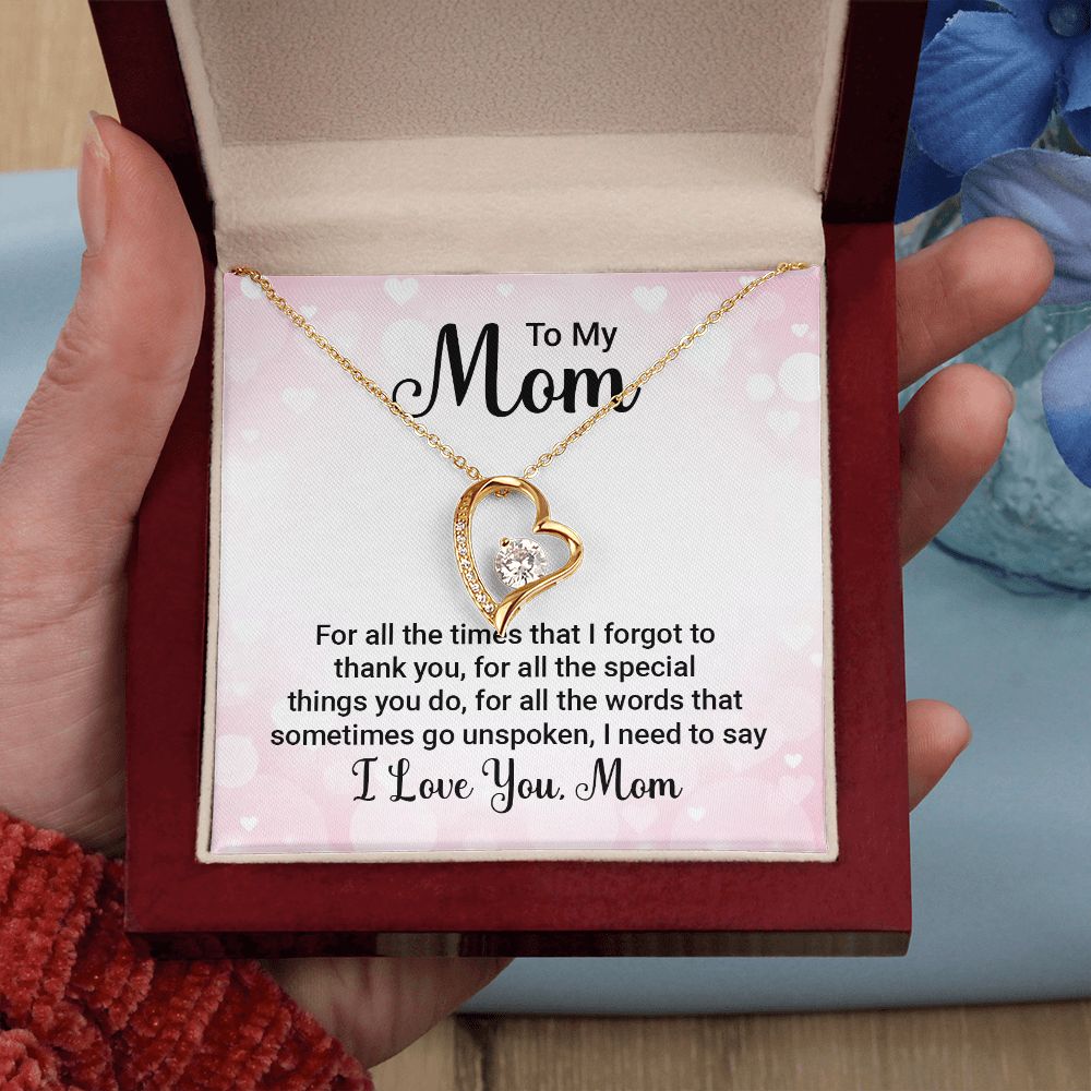Necklace For Mom For All The Times I Forgot To Say Thank You