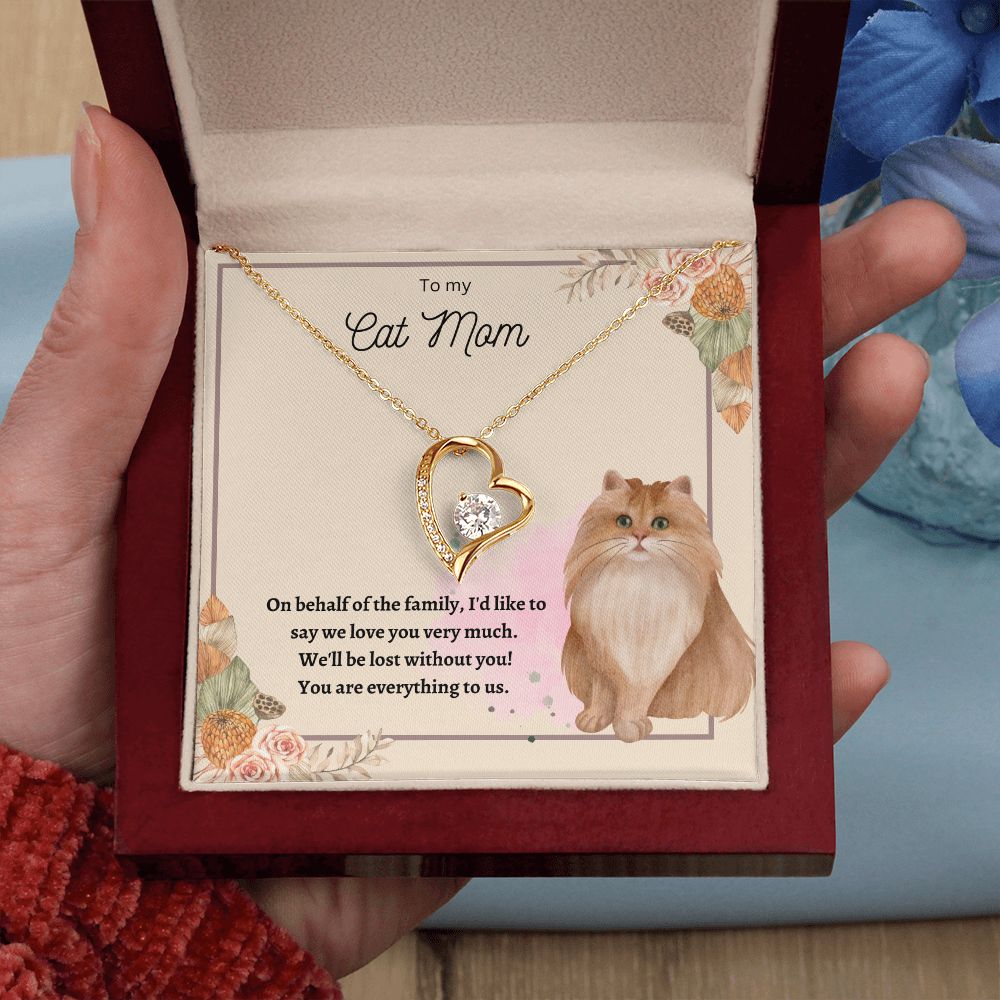 Forever Love Necklace Cat Mom 02