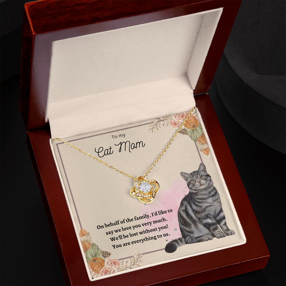 Love Knot Necklace For Cat Mom 03