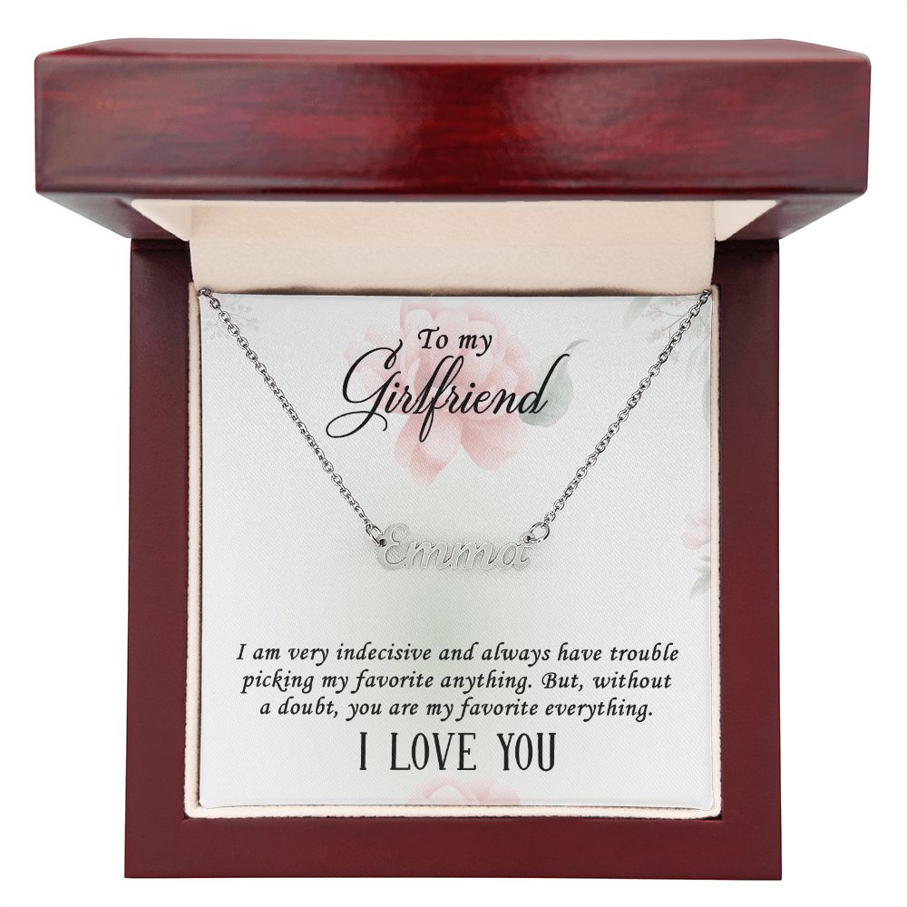 Custom Name Necklace - To My Girlfriend I Love You