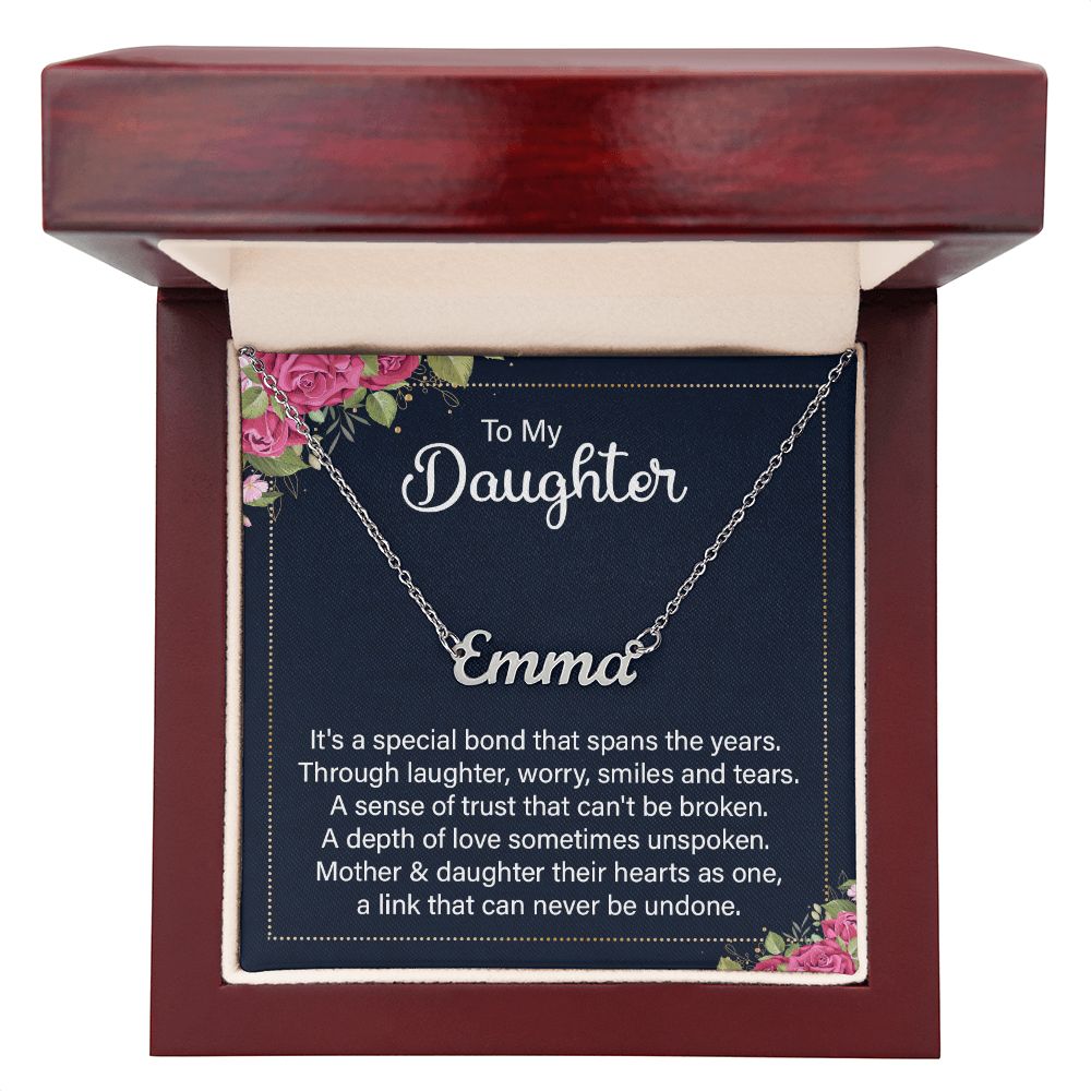 Custom Name Necklace - To My Daughter