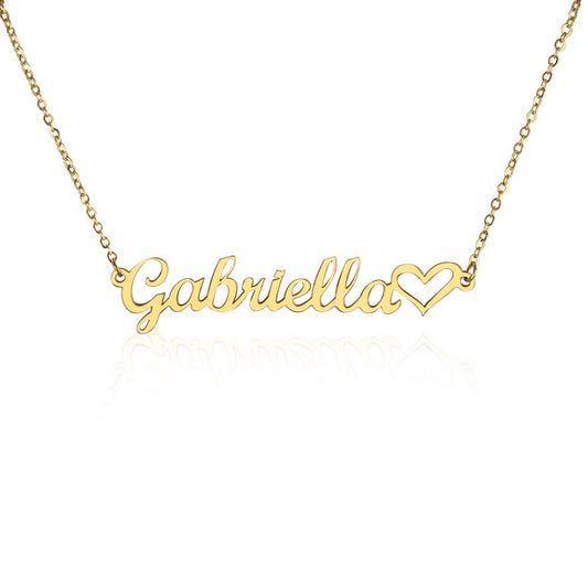 Personalized Name Necklace with Heart