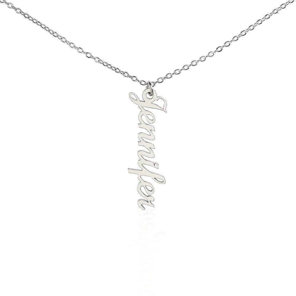 Vertical Personalized Name Necklace