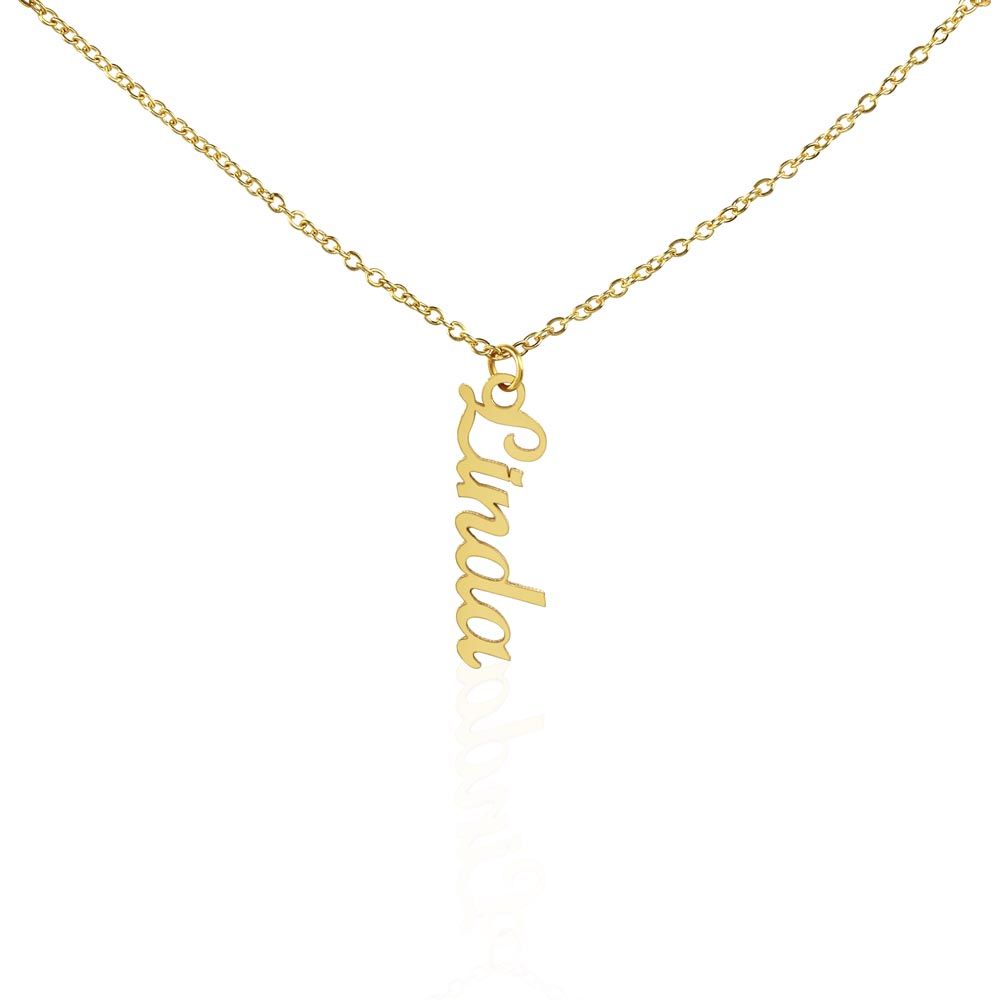 Vertical Personalized Name Necklace