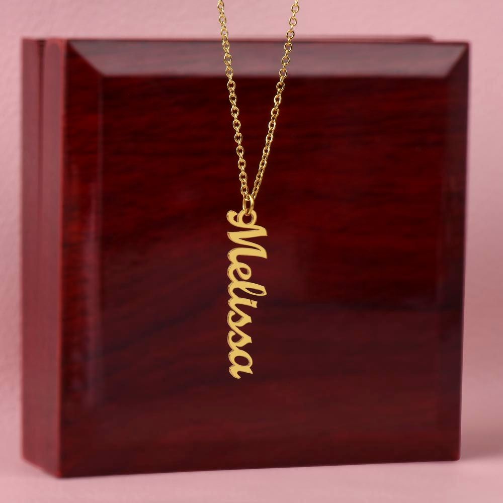 Vertical Personalized Name Necklace