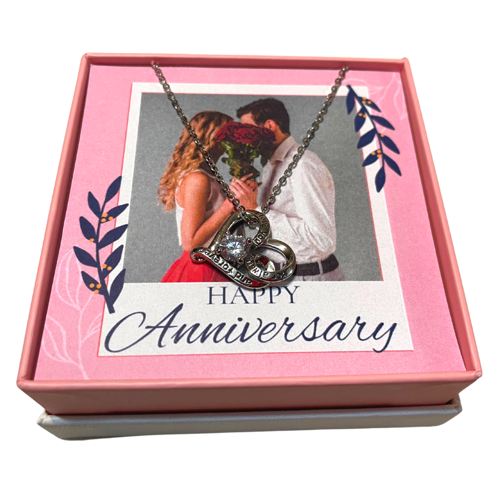 Happy Anniversary My Love Forever Sterling Silver Necklace