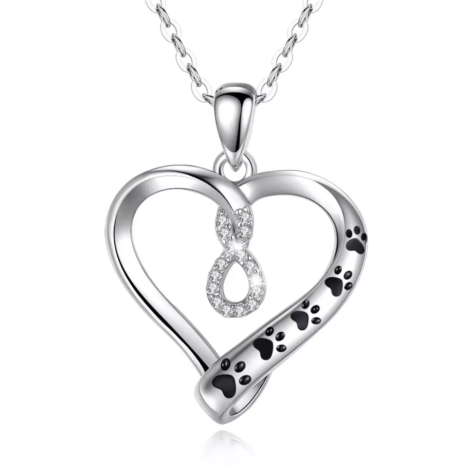 I Will Love You Infinitely  Sterling Silver Necklace