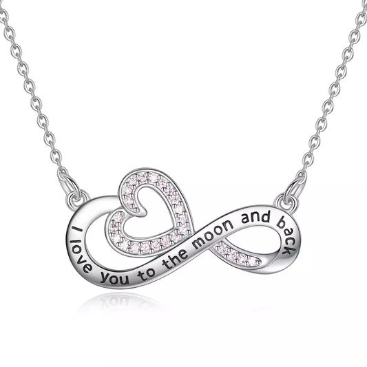 Infinity Love  Sterling Silver Necklace