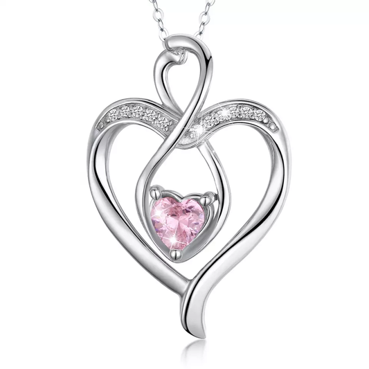 Romantic Heart  Sterling Silver Necklace