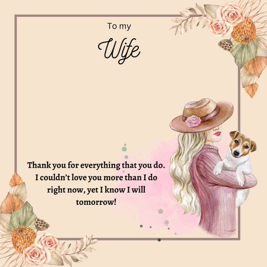 To My Wife Message Card 00