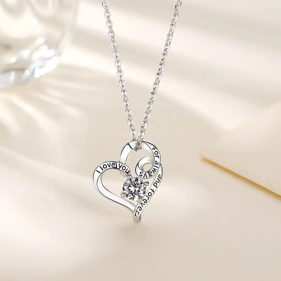 Forever Love  Sterling Silver Necklace