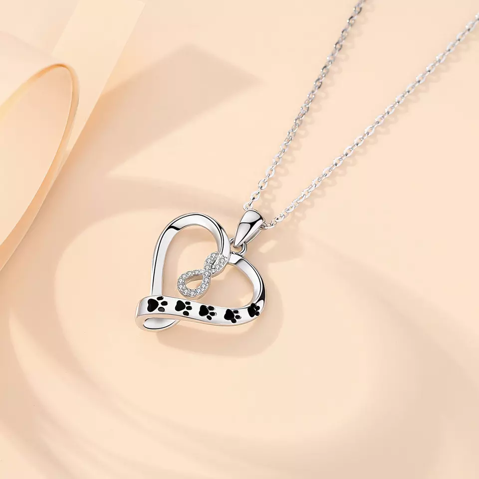 I Will Love You Infinitely  Sterling Silver Necklace