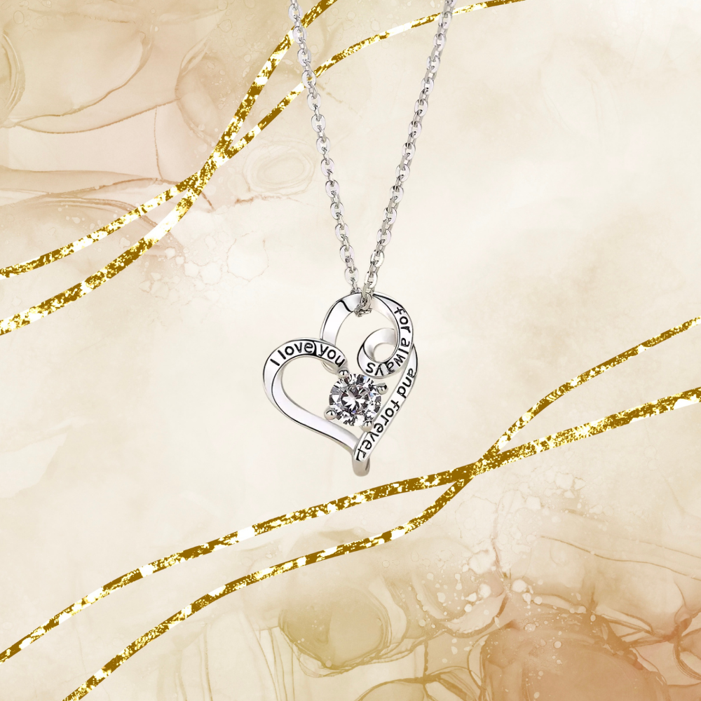 Forever Love  Sterling Silver Necklace