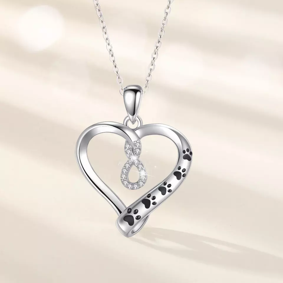 I Will Love You Infinitely  Sterling Silver Necklace