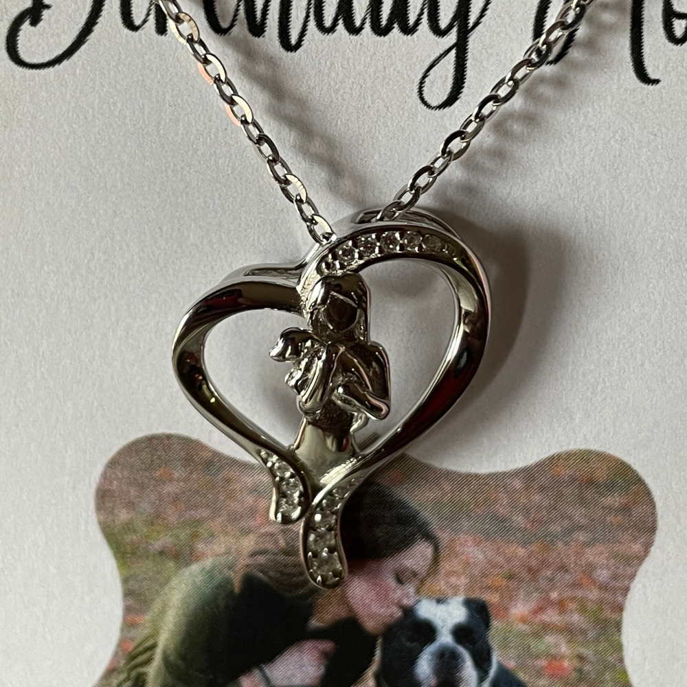 I'll Keep You Close To My Heart Dog  Sterling Silver Necklace