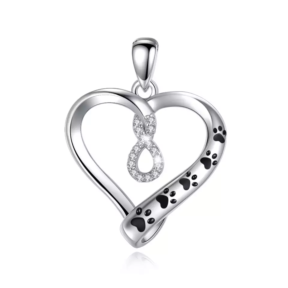 I Will Love You Infinitely  Sterling Silver Necklace