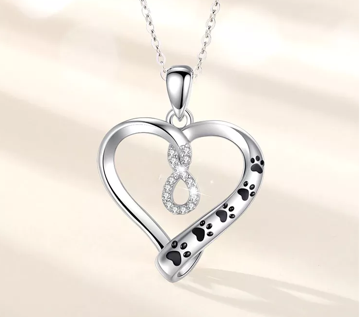 I Will Love You Infinitely  Sterling Silver Necklace