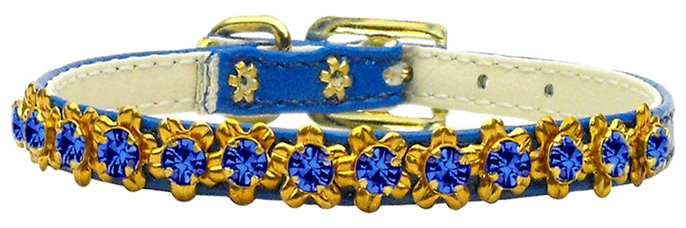 Hampton Crystal Flower Dog Collar