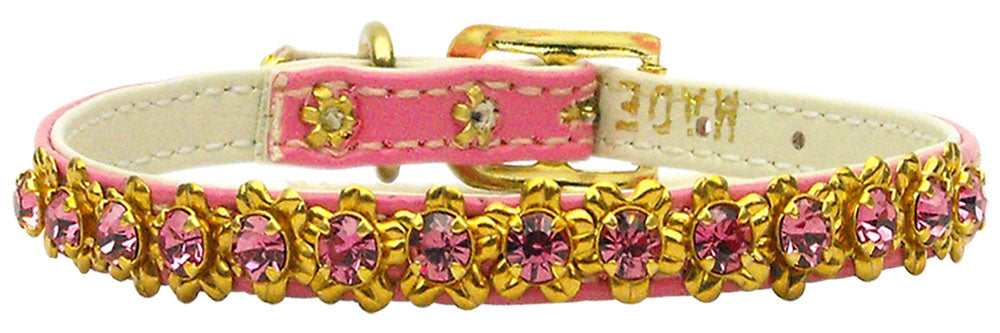 Hampton Crystal Flower Dog Collar