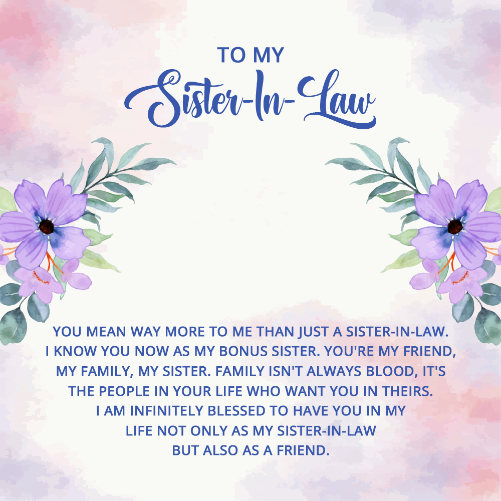 To My Sister In Law