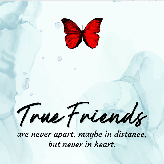 True Friends Are Never Apart Message Card