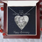 To Life To Love Message Jewelry Card Necklace