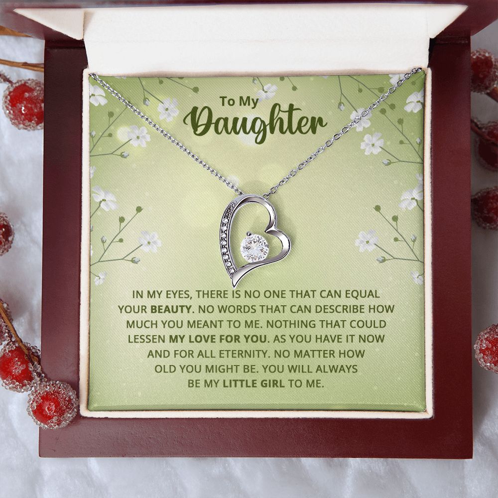 Necklace For Daughter In My Eyes There Is No One That Can Equal Your Beauty