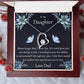 To My Daughter Never Forget That I Love You Necklace