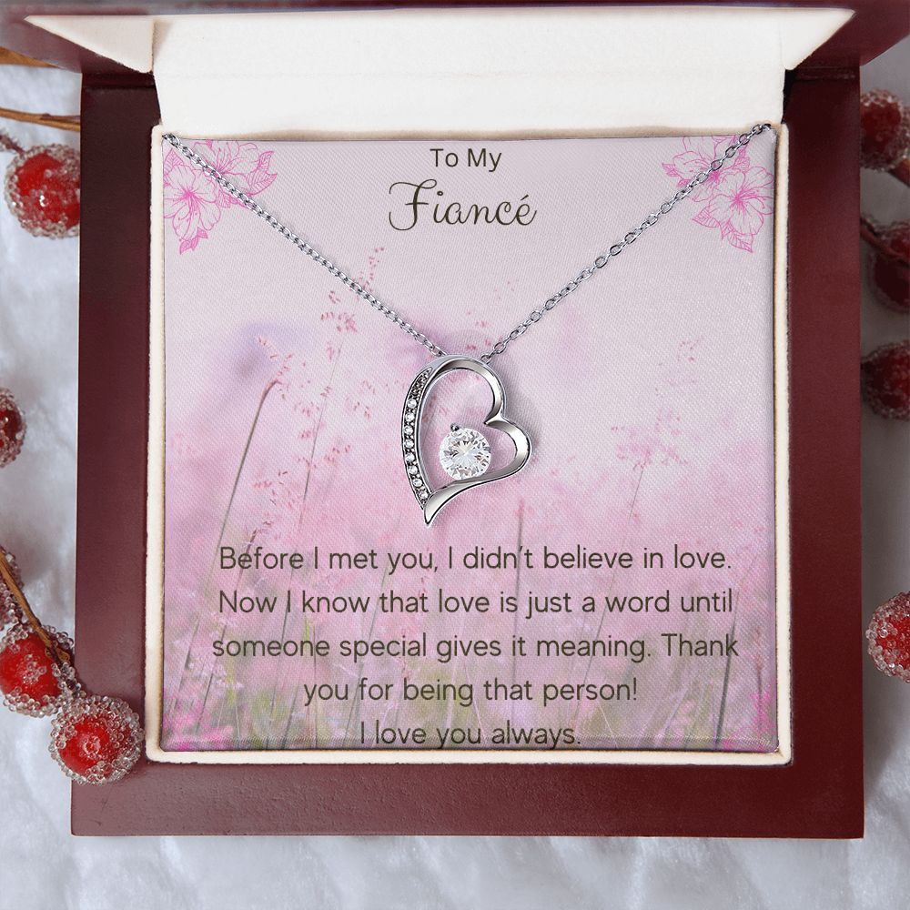 Forever Love Necklace To My Fiancé