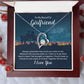 To My Beautiful Girlfriend Forever Love Message Card Necklace