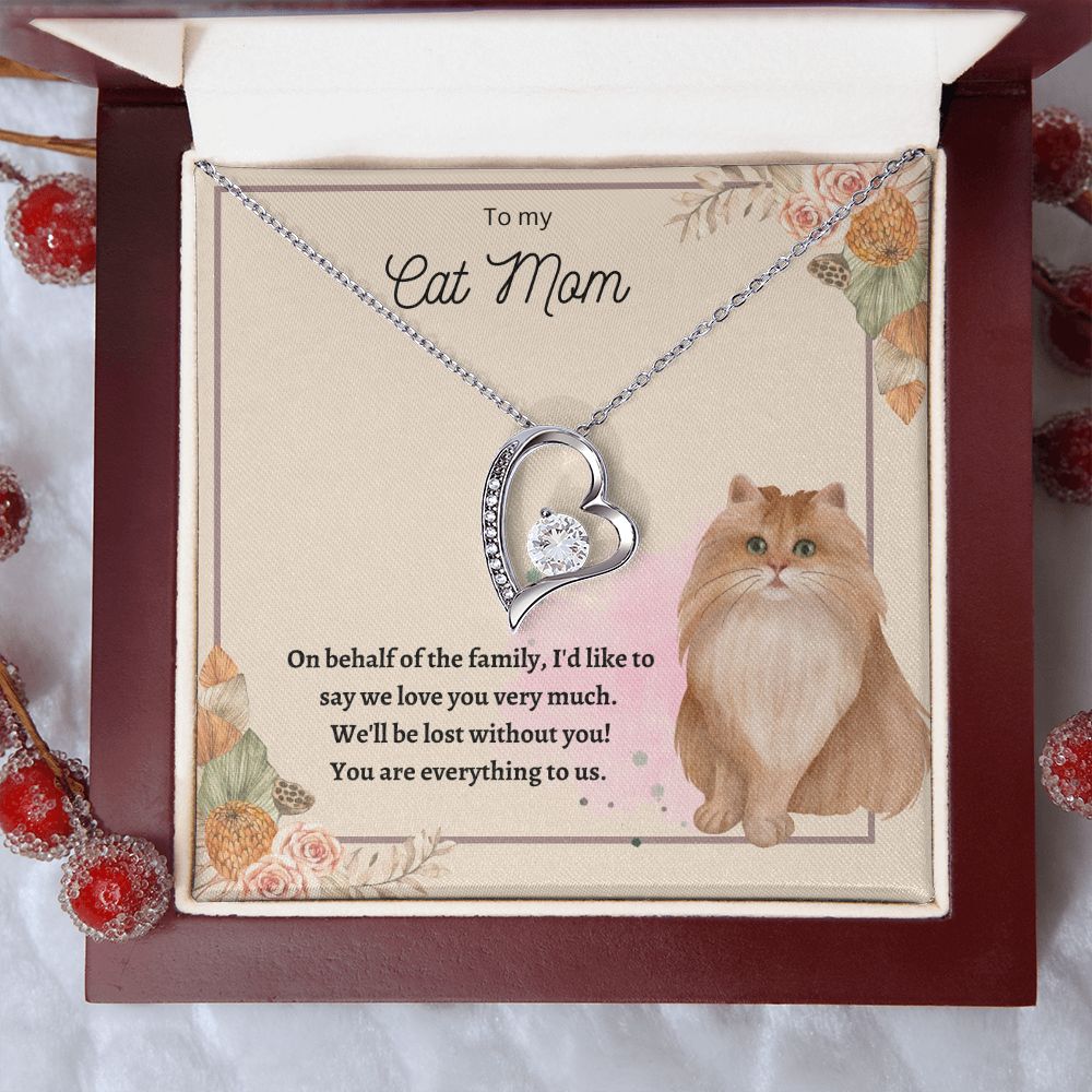 Forever Love Necklace Cat Mom 02