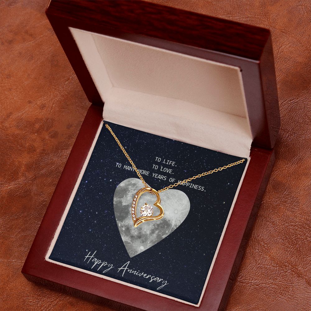 To Life To Love Message Jewelry Card Necklace
