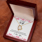 Forever Love Necklace To Wife Message Card