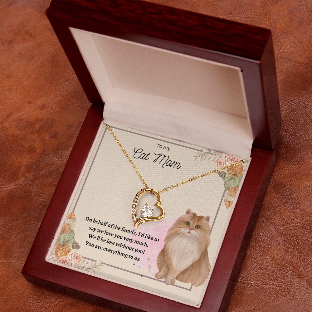 Forever Love Necklace Cat Mom 02