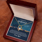 To My Beautiful Girlfriend Forever Love Message Card Necklace