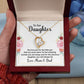 Forever Love Necklace To Our Daughter From Mom and Dad