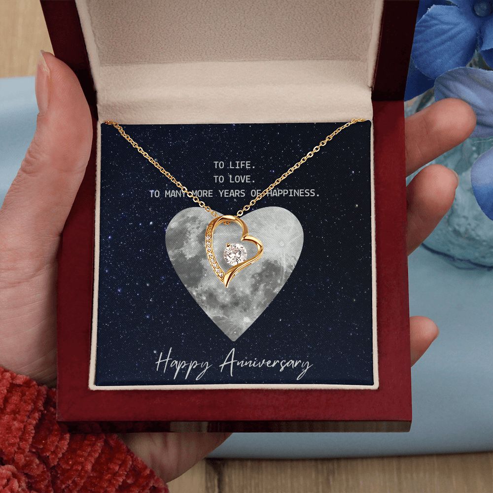 To Life To Love Message Jewelry Card Necklace