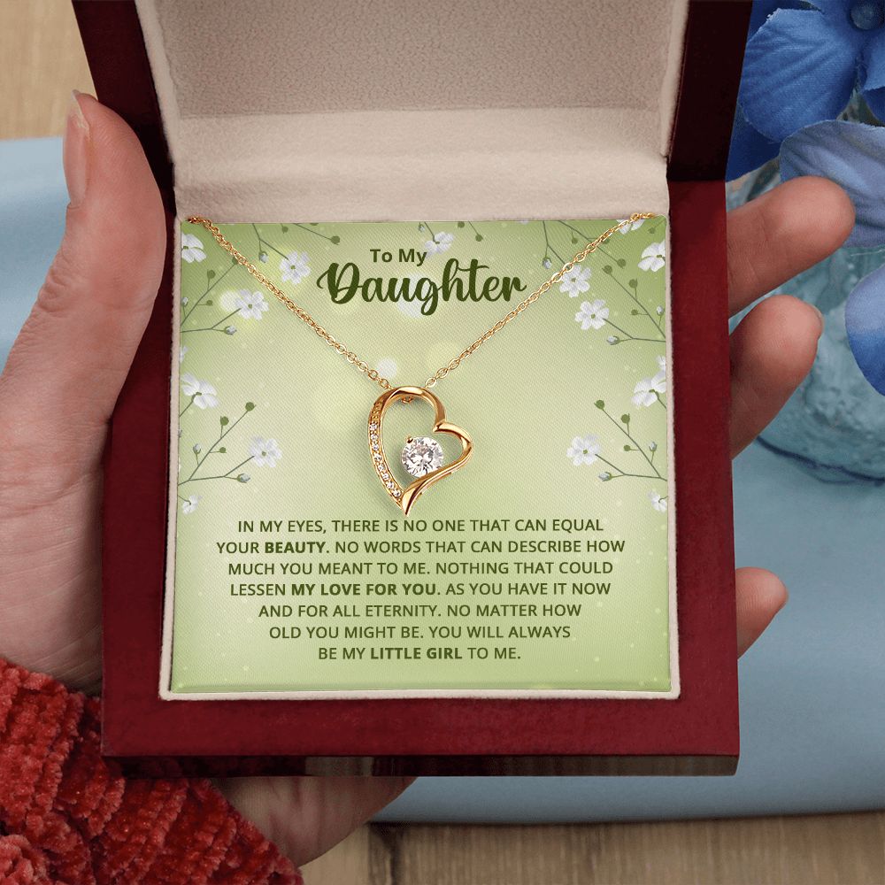 Necklace For Daughter In My Eyes There Is No One That Can Equal Your Beauty
