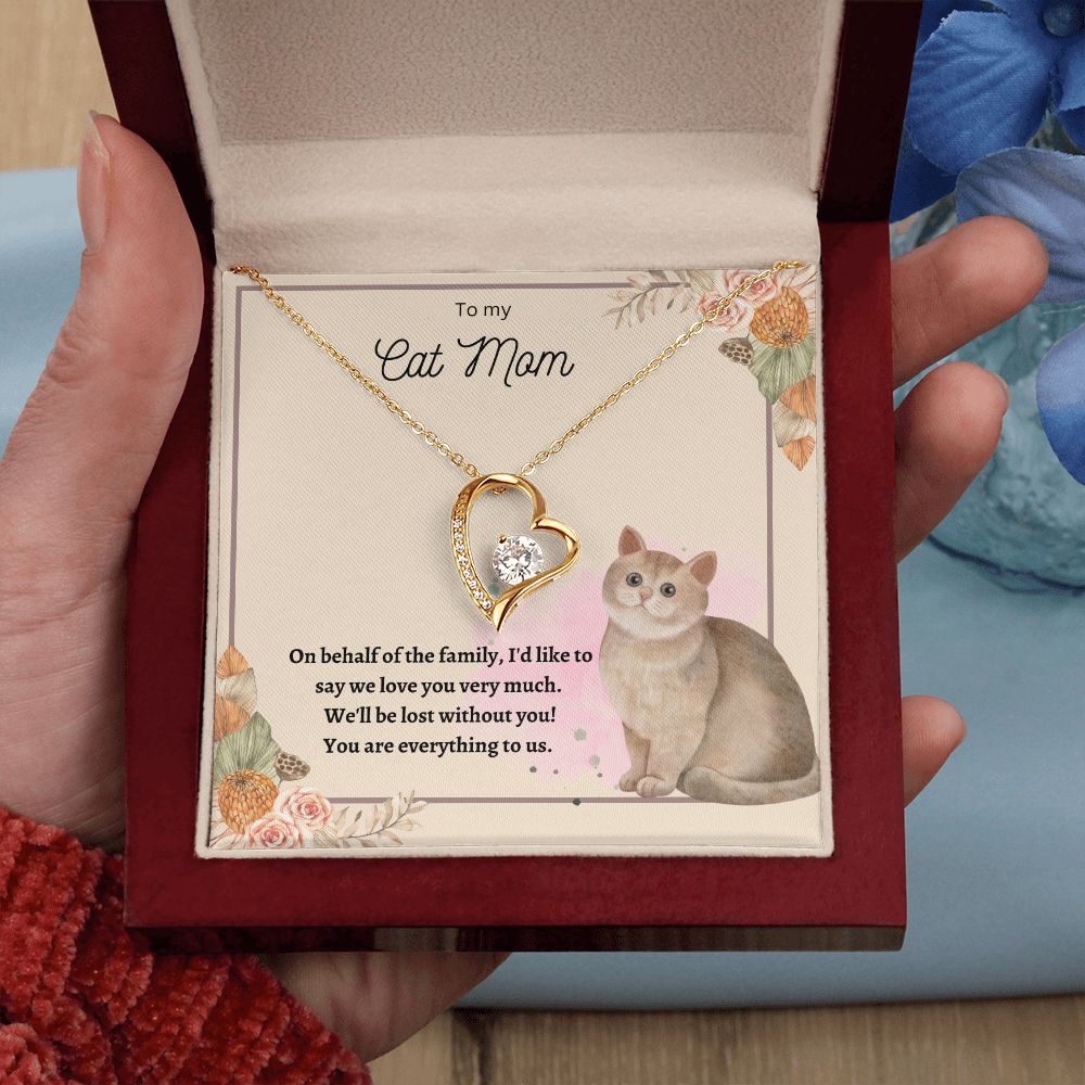 Forever Love Necklace For Cat Mom 01