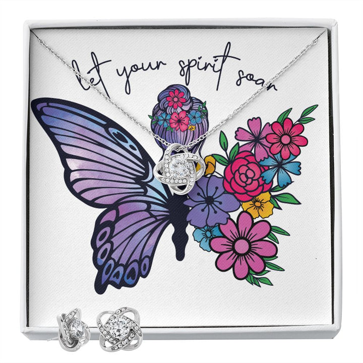 Let Your Spirit Soar Love Knot Necklace