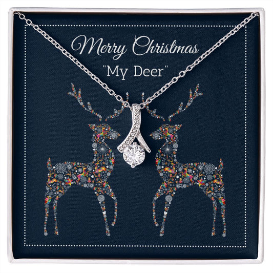 Merry Christmas My Deer Alluring Beauty Necklace
