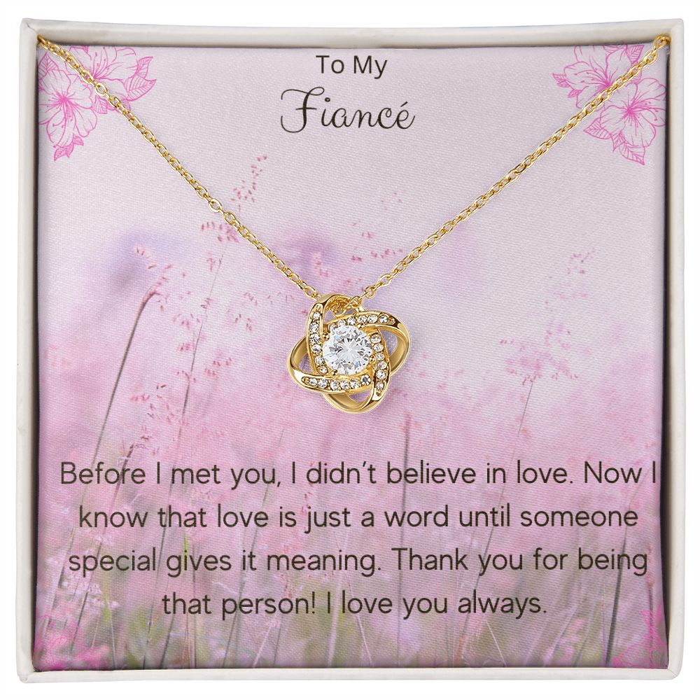 Love Knot Necklace For Fiancé