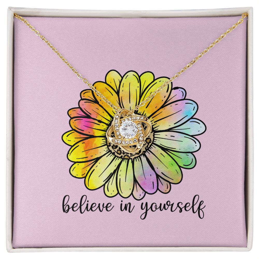 Believe in Yourself Love Knot Necklace