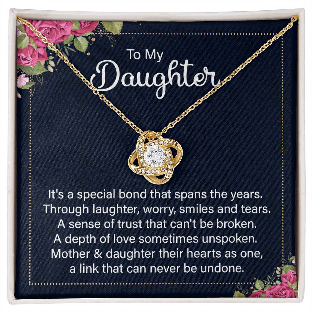 Necklace For My Daughter Mother and Daughter Their Hearts As One