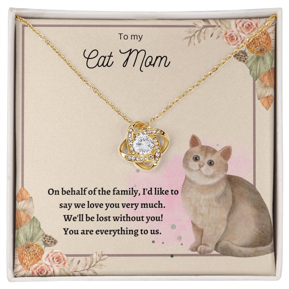 Love Knot Necklace For Cat Mom