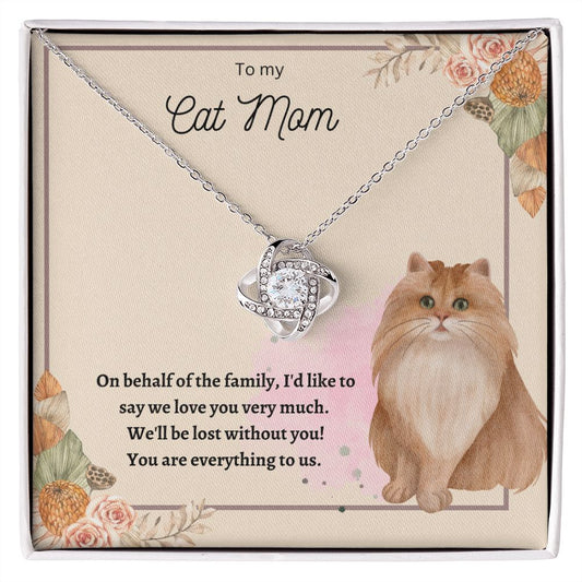 Love Knot Necklace For Cat Mom 02