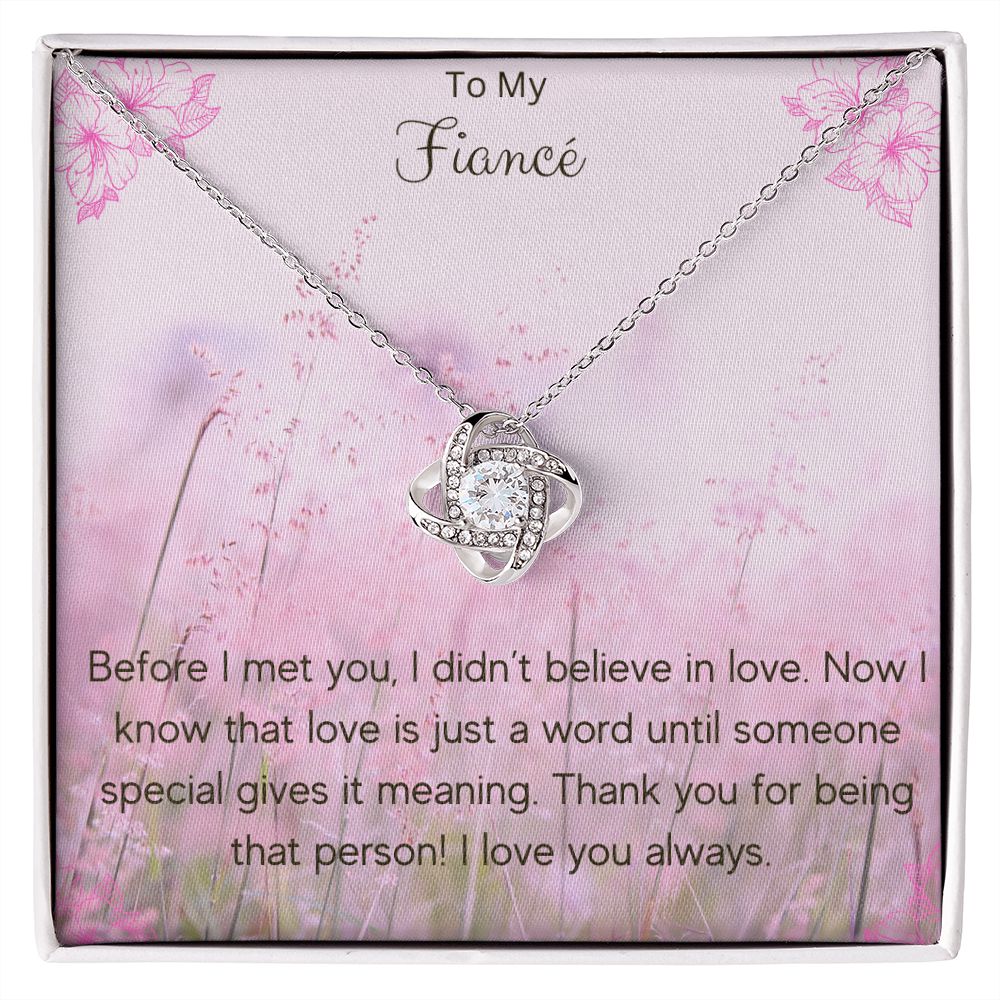 Love Knot Necklace For Fiancé