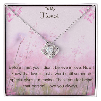 Love Knot Necklace For Fiancé